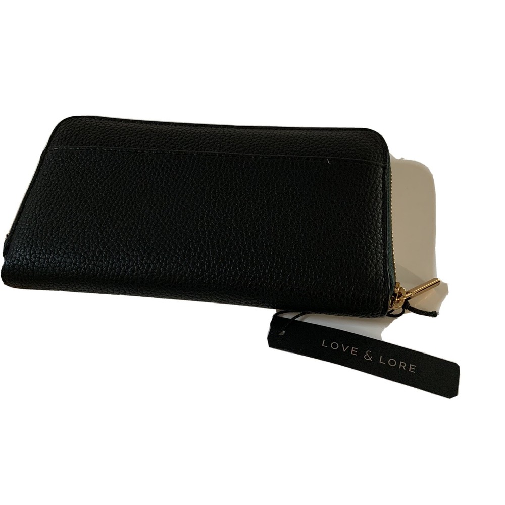 Love And lore Women’s Long Wallet Black