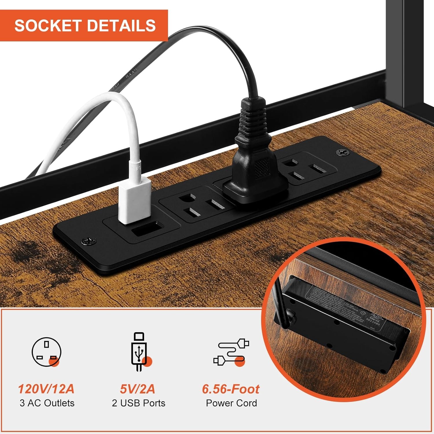 Floating TV Stand w/Power Outlets Wall Entertainment Center Drawers TV Console