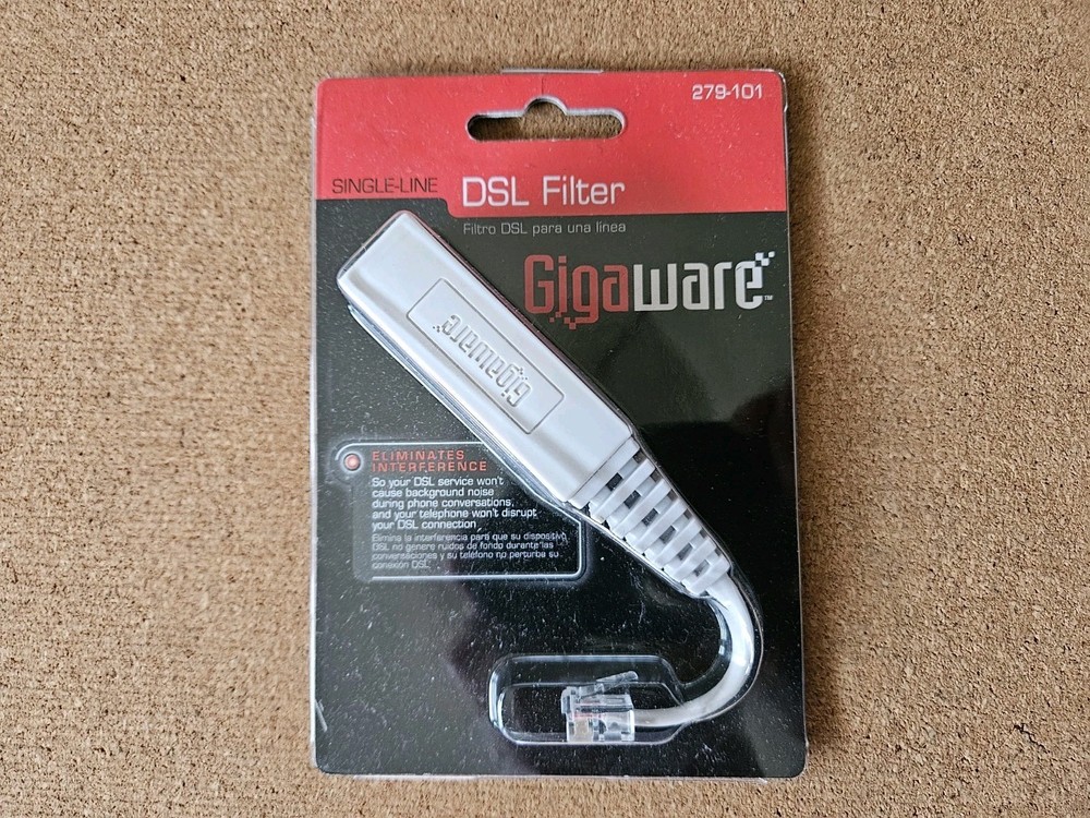 Gigaware Single-Line DSL Filter #279-101, NIP
