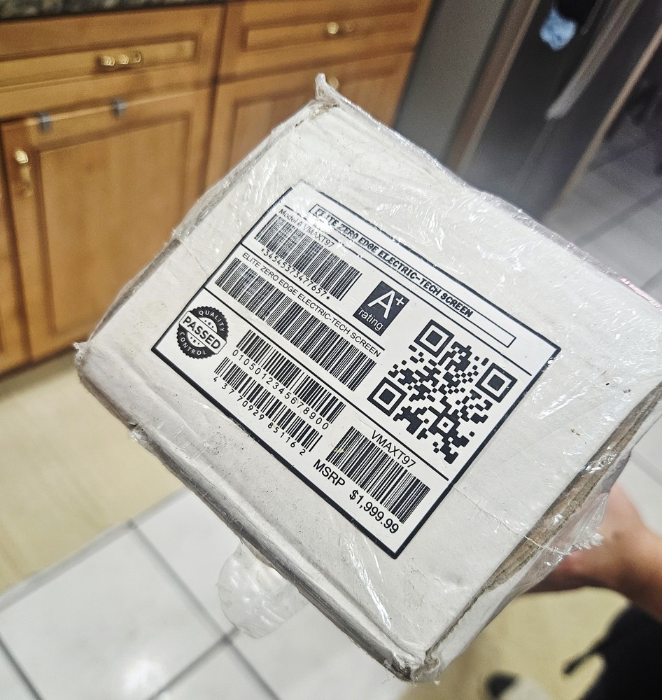 Elite Zero Edge Electric-Tech Screen VMAXT97 New In Box