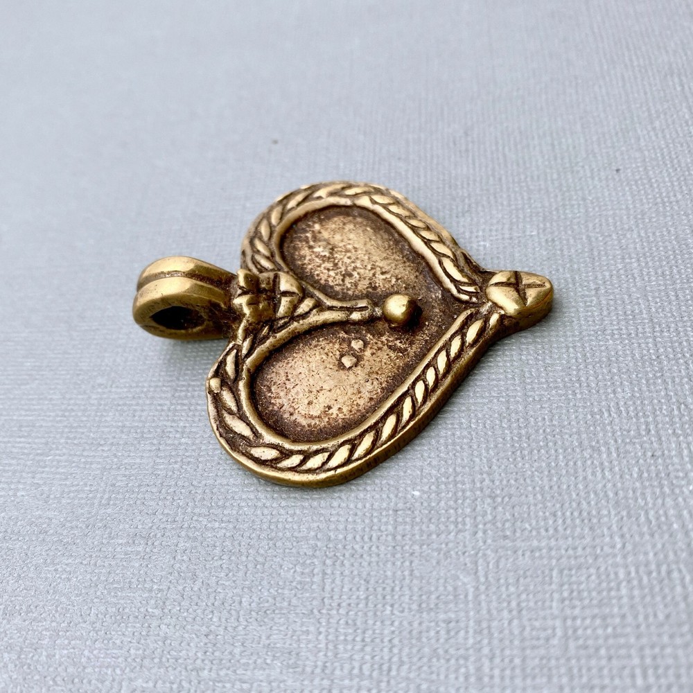 Brass Heart Pendant (LBP9)