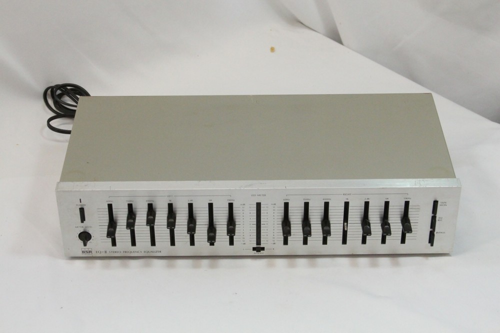 BSR EQ-2 Stereo Equalizer Silver Face Tested Guaranteed