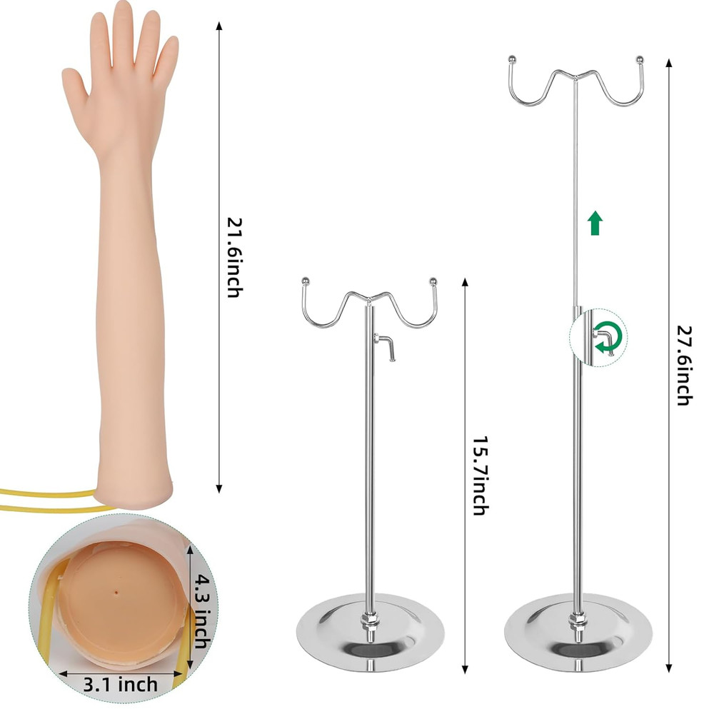Phlebotomy Practice Kit for Injection Training, IV Practice Kit for Nurse With
