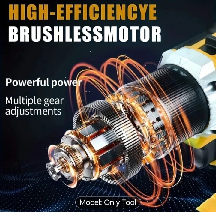 20V Unbranded Brushless Drill Driver W/Battery & Charger
