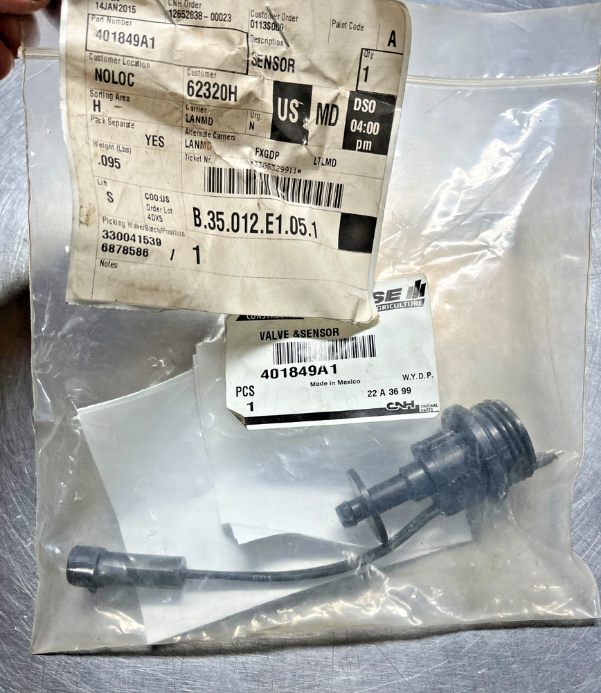 401849A1 OEM Case IH CNH VALVE SENSOR