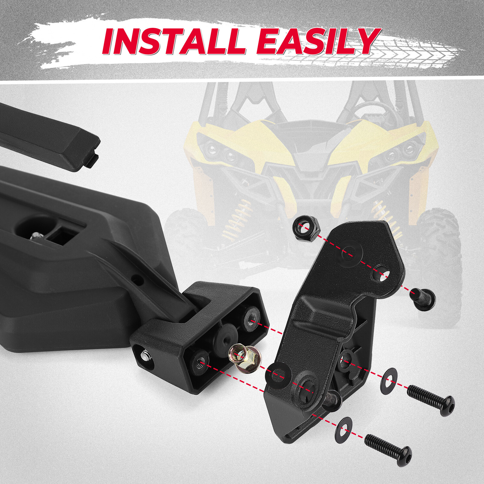 UTV Rear View Side Mirrors for 2018-2023 Can Am Maverick Sport/Trail 715003639