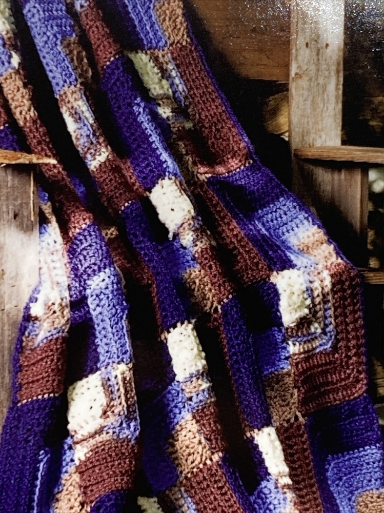 ASN Log Cabin Throws Crochet Patterns Cindy Adams 6 Designs