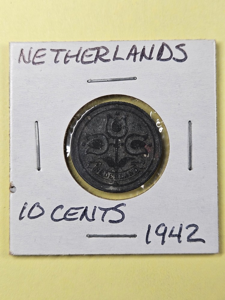 COIN - NETHERLANDS - 10 CENTS 1942