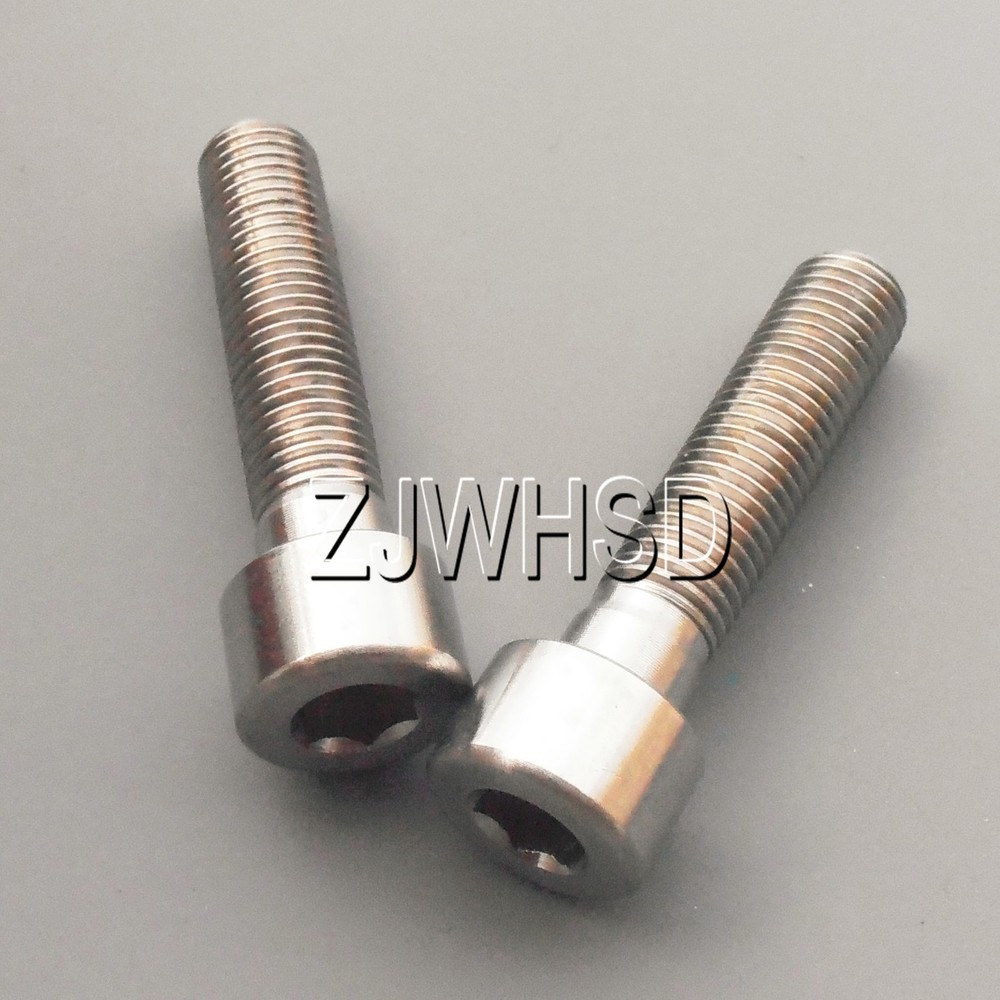 2pcs M8 x1x 35 Ti Titanium Screw Bolt Allen hex Socket Cap head /Aerospace Grade