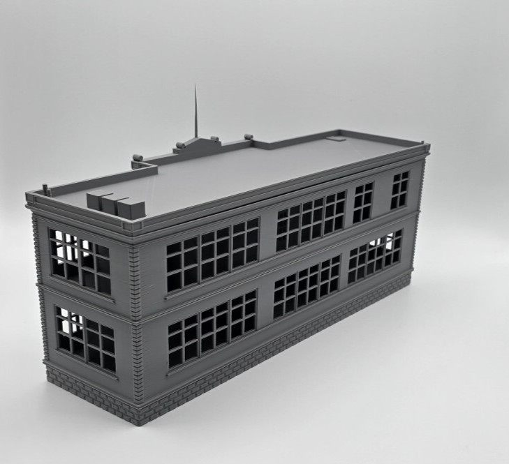 HO Scale 1:87 2-Story School Building