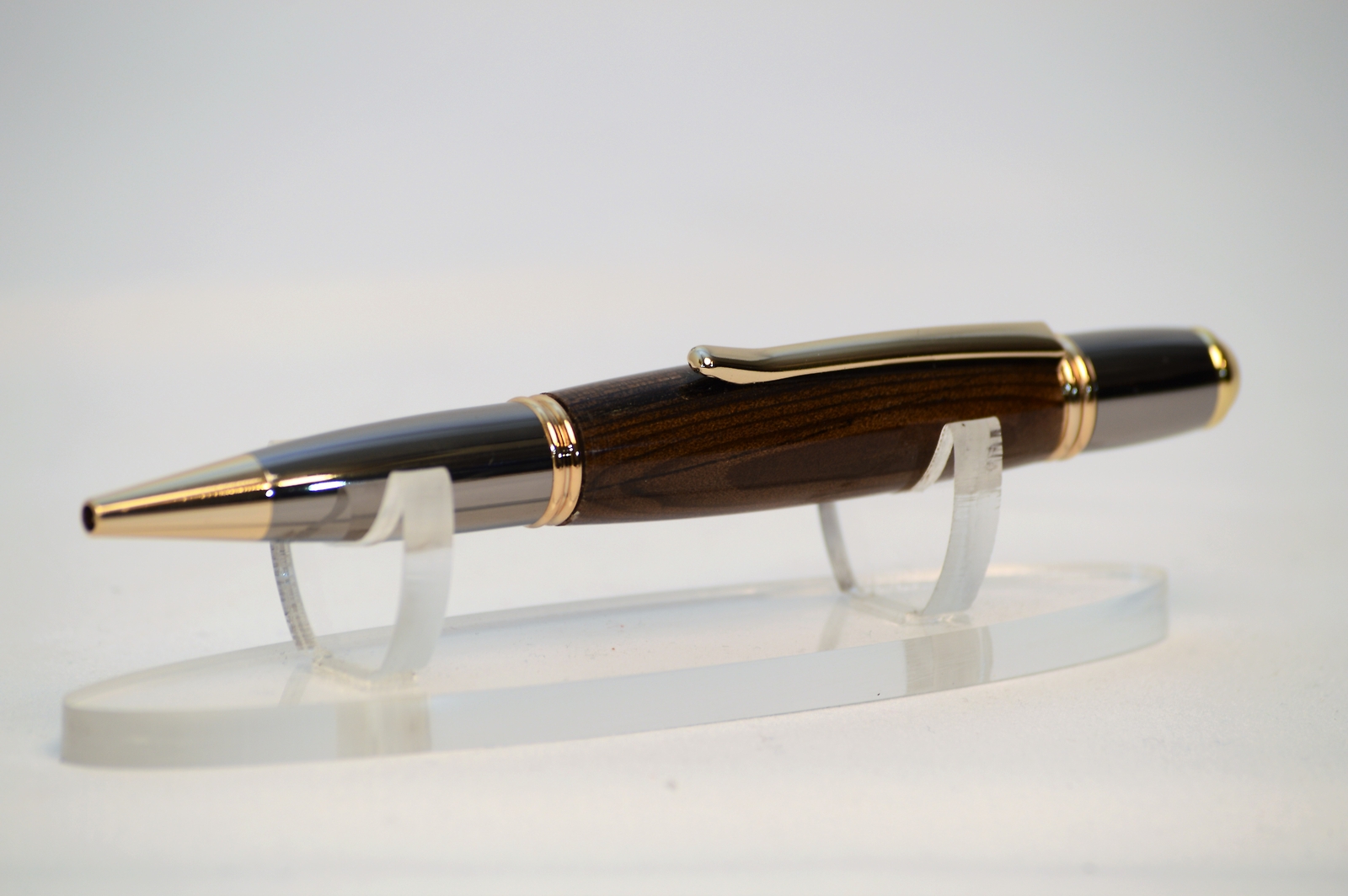 USS Missouri - Gold and Gunmetal Twist Pen made with wood from the USS Missouri