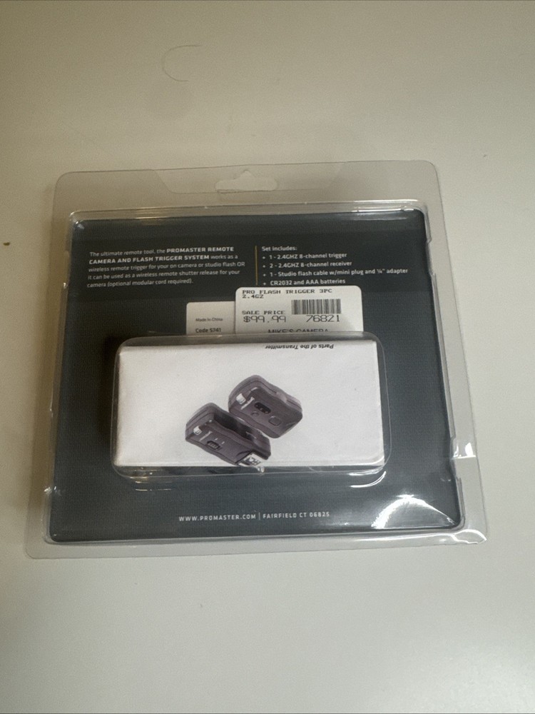Promaster Remote Camera & Flash Trigger System 2 Flash ( Brand New)
