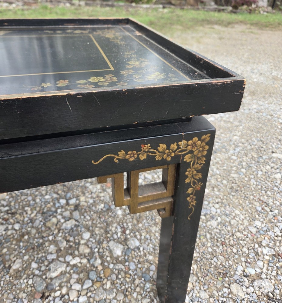 Gilded Chinoiserie Style Side Table
