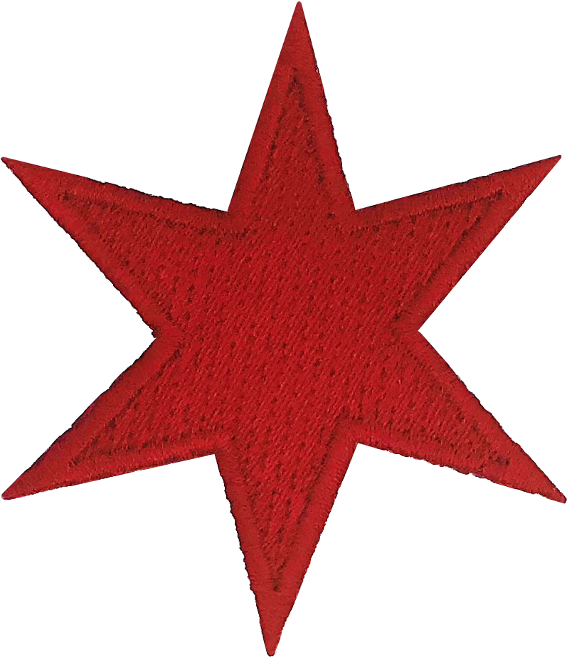 CHICAGO STAR PATCH: 2"