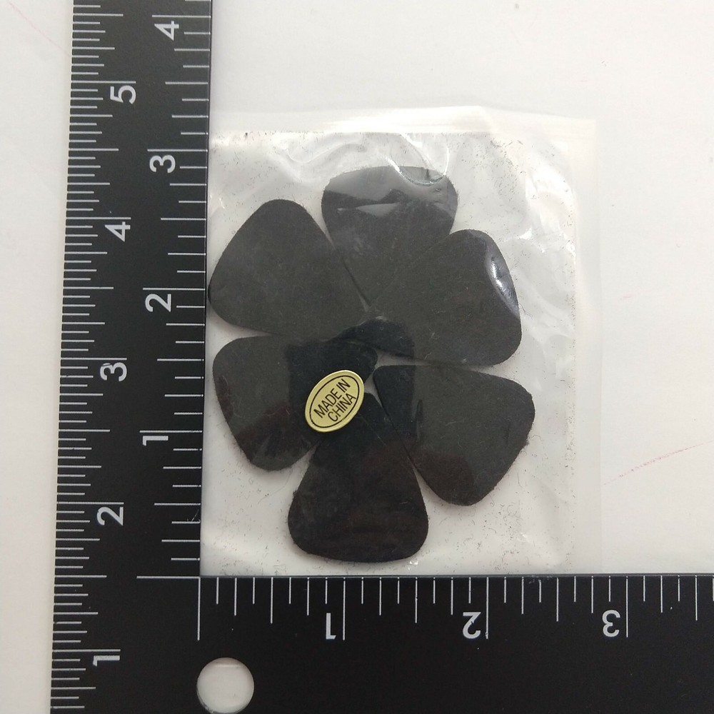 Ukulele Picks 6-pack Black New Eights Brand