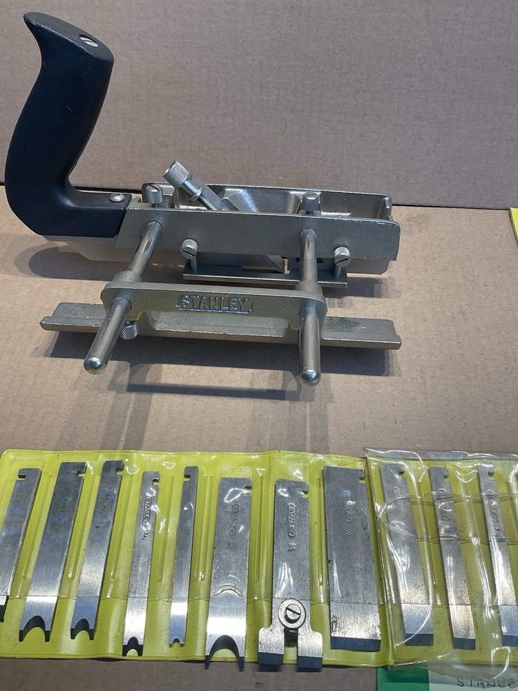 Modern STANLEY No 13-050 Combination Plane Complete With Full Set Sharp Cutters