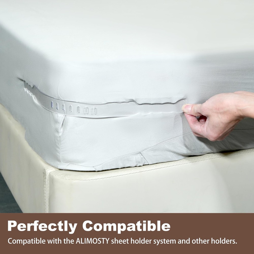 ALIMOSTY 4PCS Replacement Strips for Bedsheet Holder, Replacement Straps Comp...