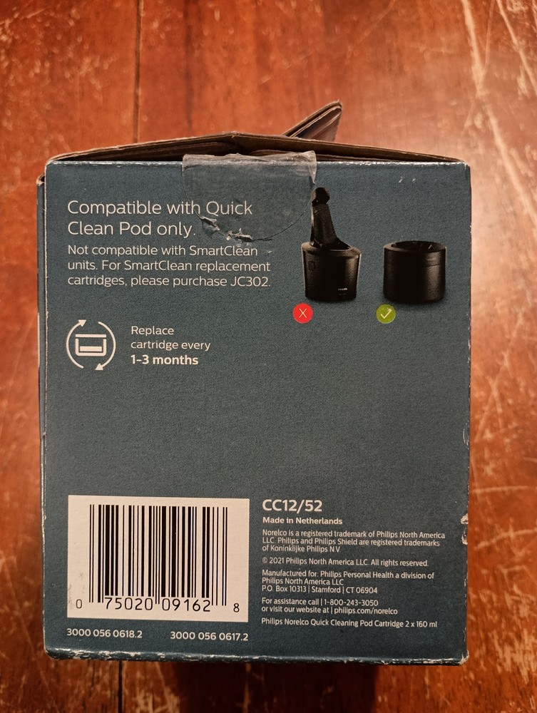 Philips Norelco Quick Clean Pod Cartridges (2 Pack)