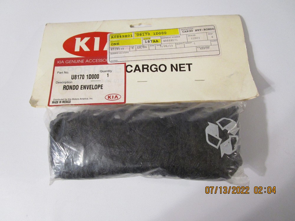 Genuine Kia OEM U81701D000 Cargo Net