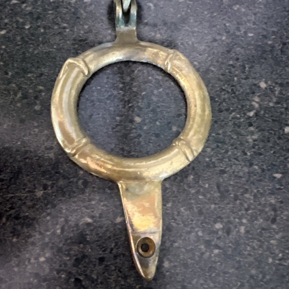 Vintage Brass Anchor Door Knocker