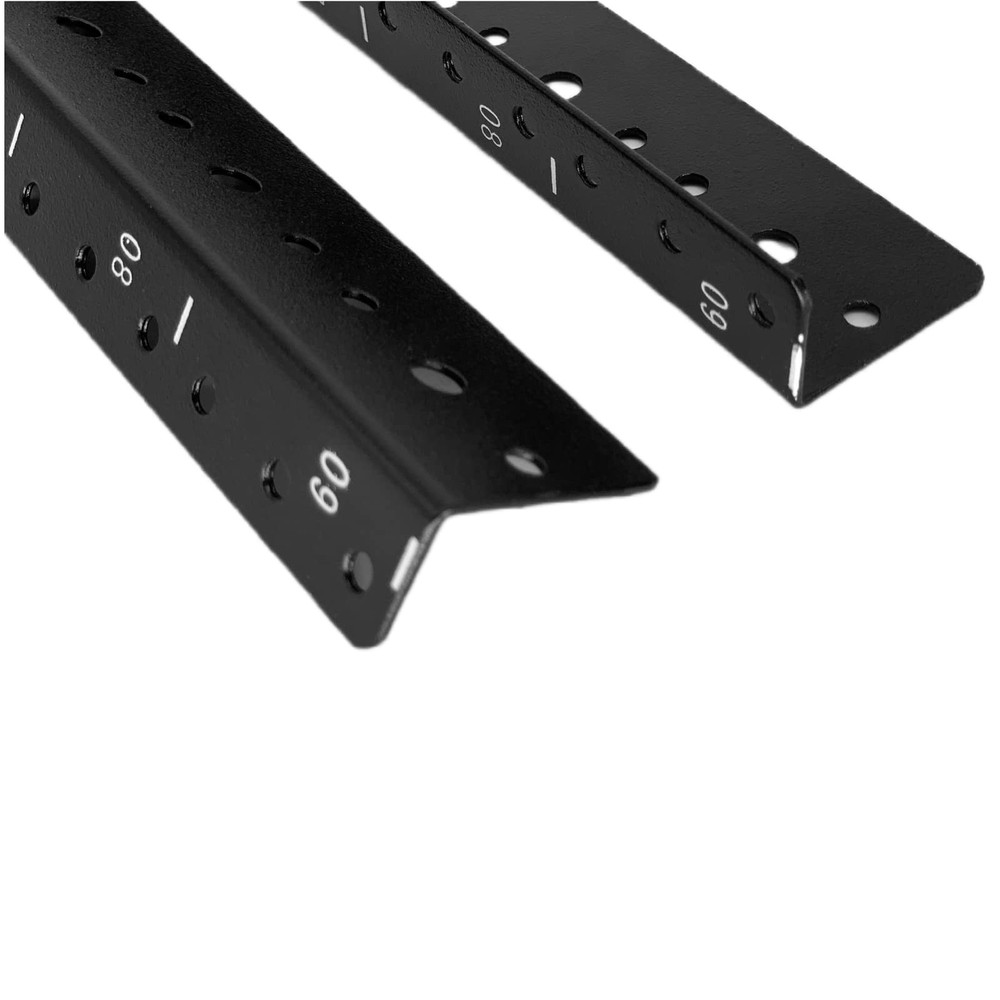 9U Vertical Rack Rail Pair DIY Kit with Hardware for Network Equipment/Server...