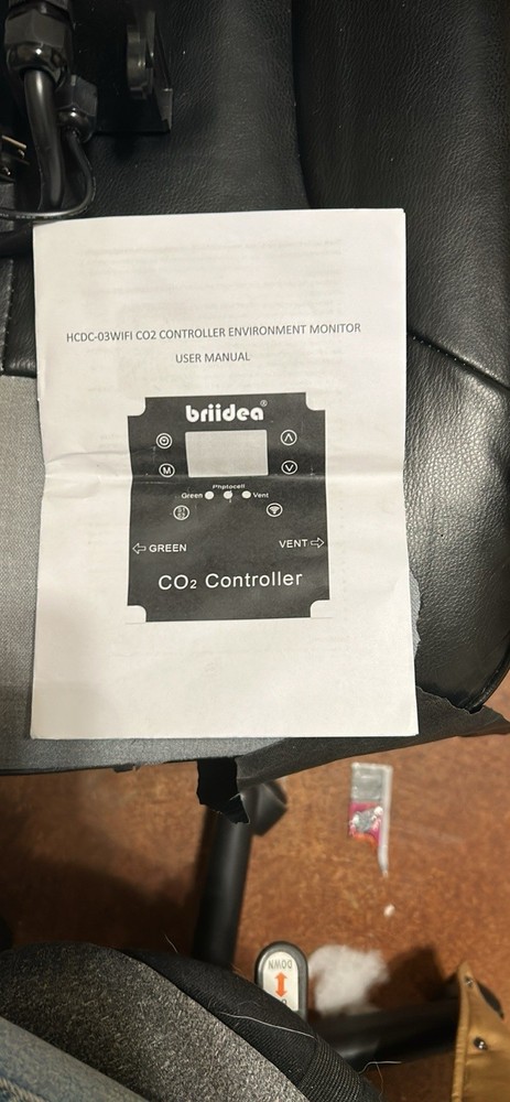 briidea CO2 Controller for Hydroponics Black