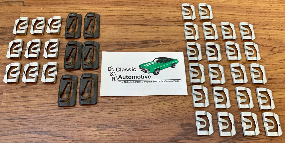 Front & Rear Windshield Molding Clips Camaro Firebird 67 68 69 Window Trim Clip