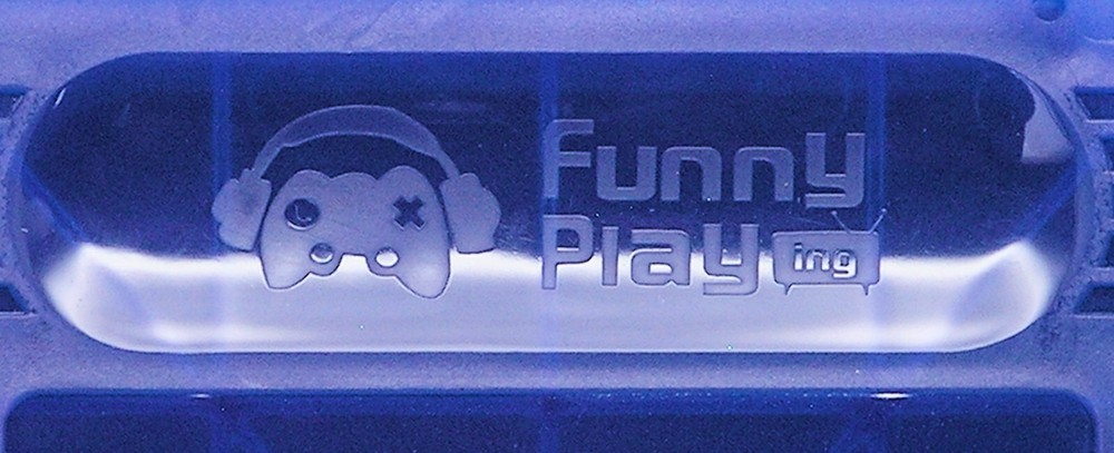 FunnyPlaying Game Case with Foam Insert - Vintage Retro - Blue