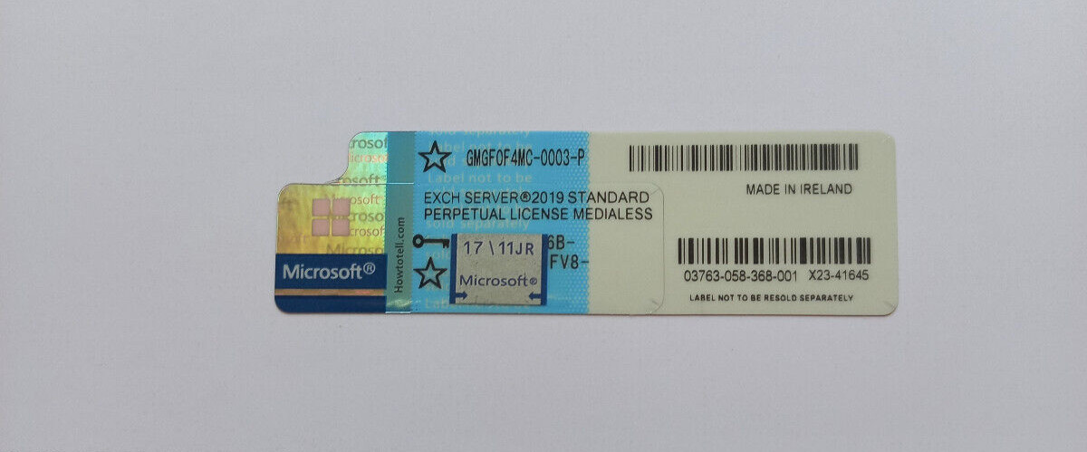 Microsoft Exchange Server 2019 STANDARD w Retail Unlimtd CAL GMGF0F4MC Authentic