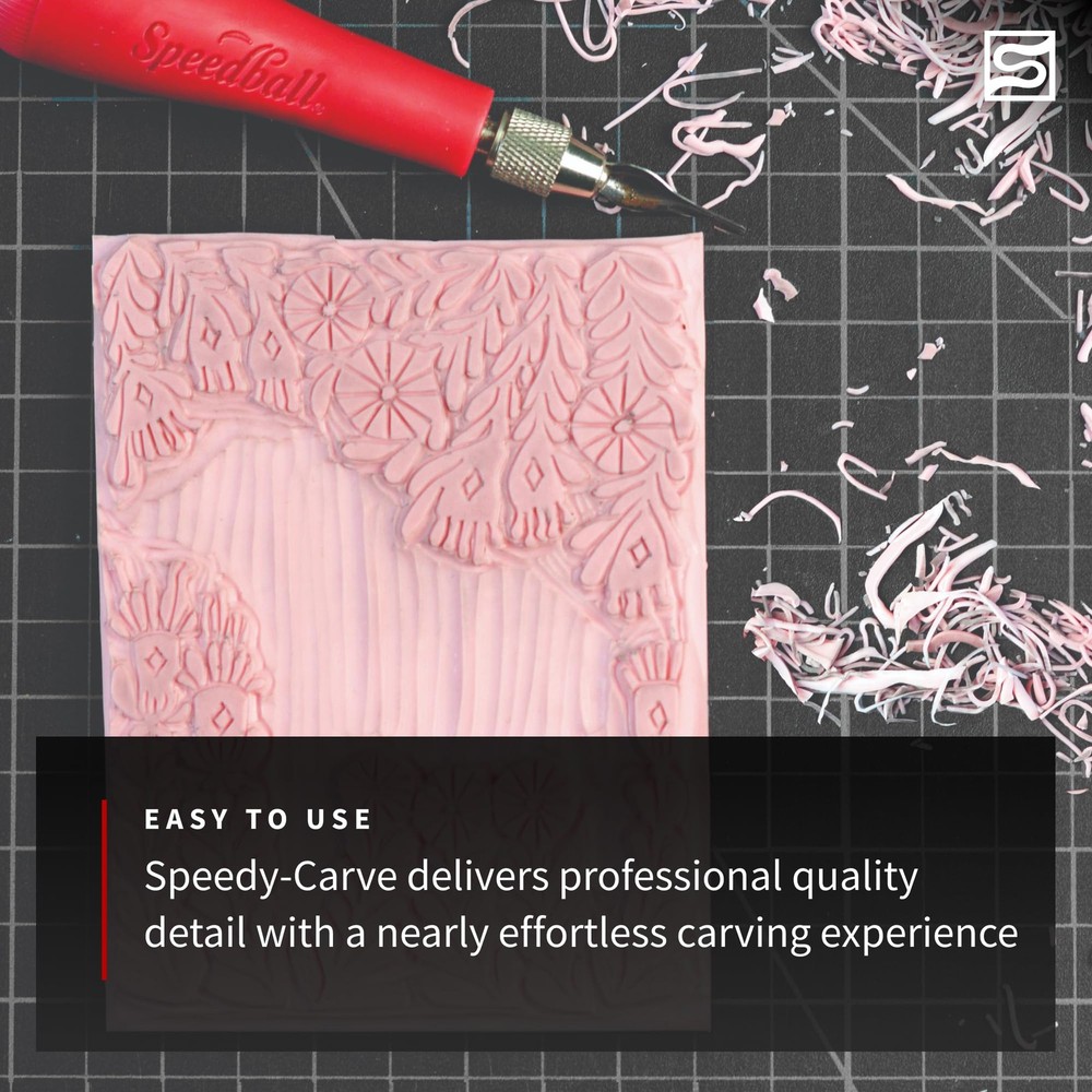 Deluxe Block Printing Kit - Includes Inks, Brayer, Bench Hook, Lino Handle an...