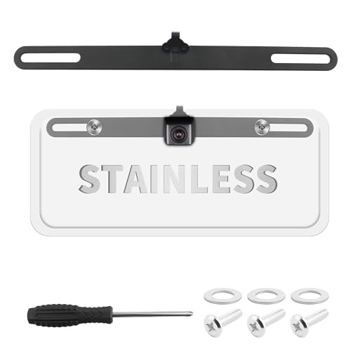 Standard License Plate Backup Camera Mounting Plate,Movable Adjustable