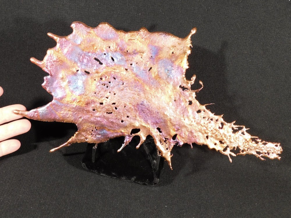 BIG! Bright Solid Solid COPPER Splash ART Sculpture Arizona 490gr