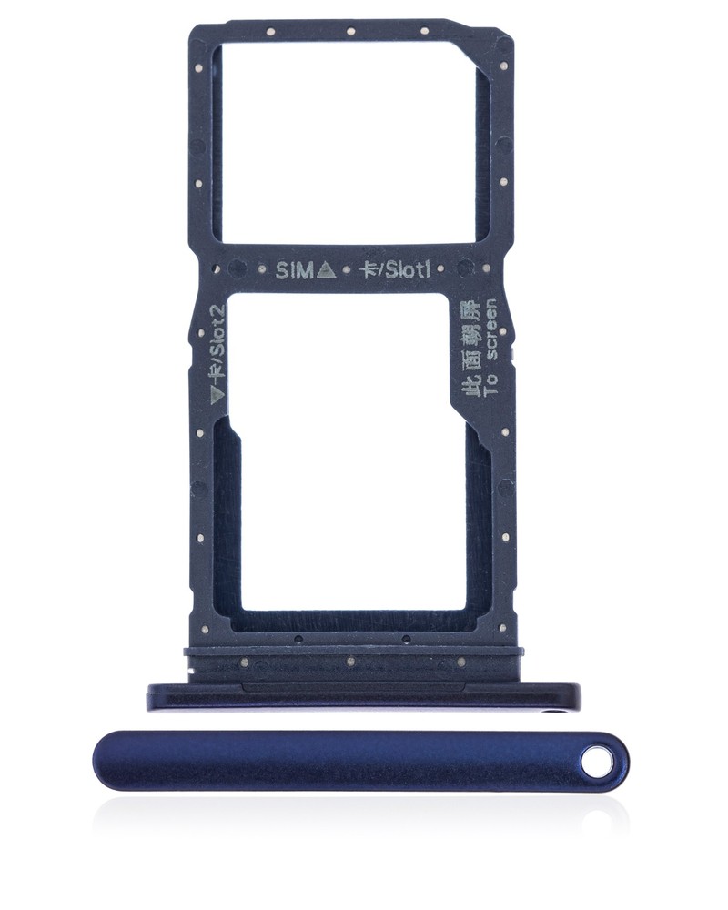 Replacement Sim Card Tray Compatible For Huawei Y9S (Blue)