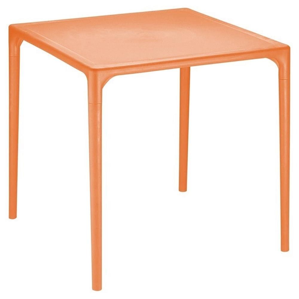 Compamia Mango 28" Square Patio Dining Table in Orange