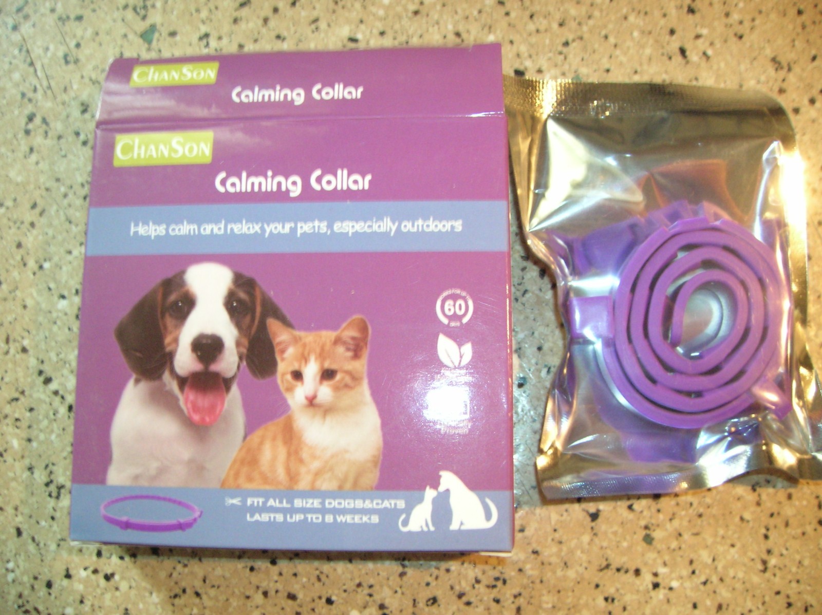 60 Day Purple Cat Calming Collar , Pheromones, Lavender, Relieve Stress