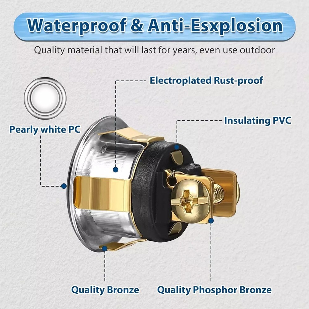 Light Up Wired Doorbell Button Replacement 2 Pack Designed for User Convenience