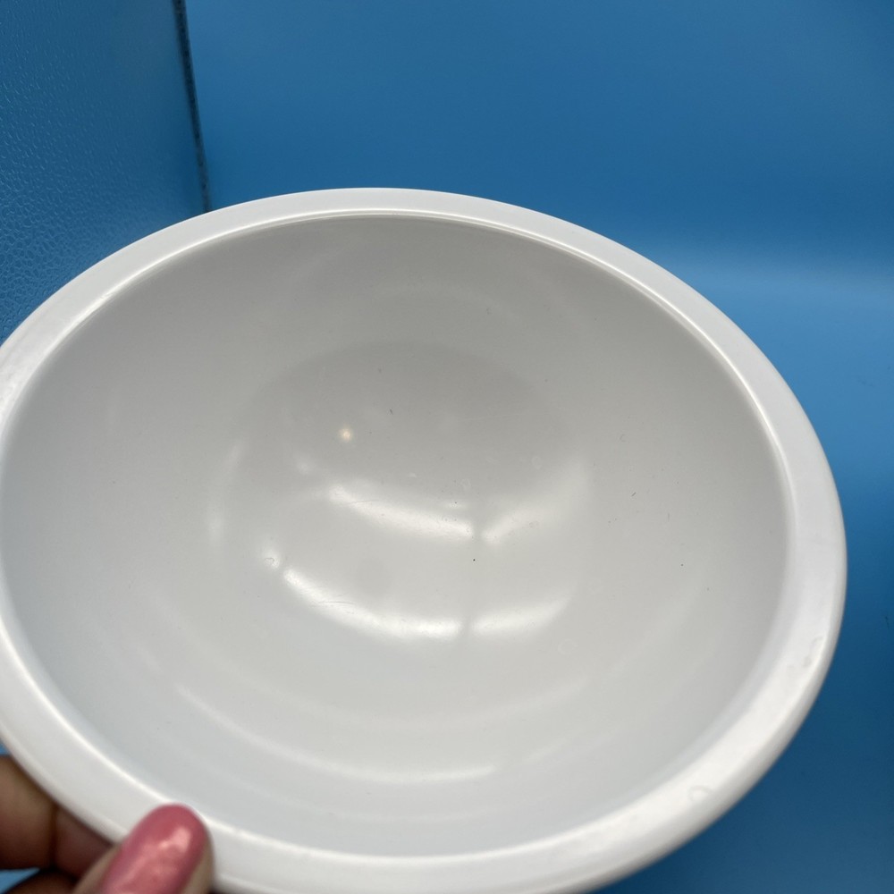 2 Texas Ware Glossy Solid White Mixing Bowls Vtg ~ #118 & # 111