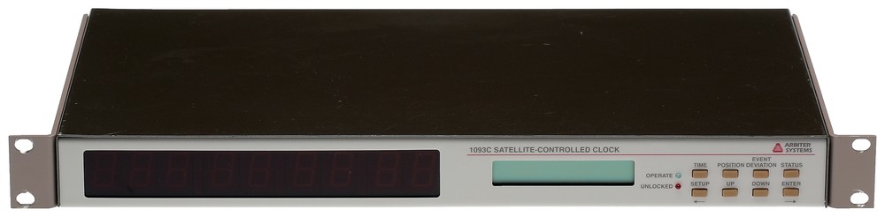 Arbiter Systems 1093C Opt 28 UPGRADED GPS Atomic Time Clock Receiver LED Display