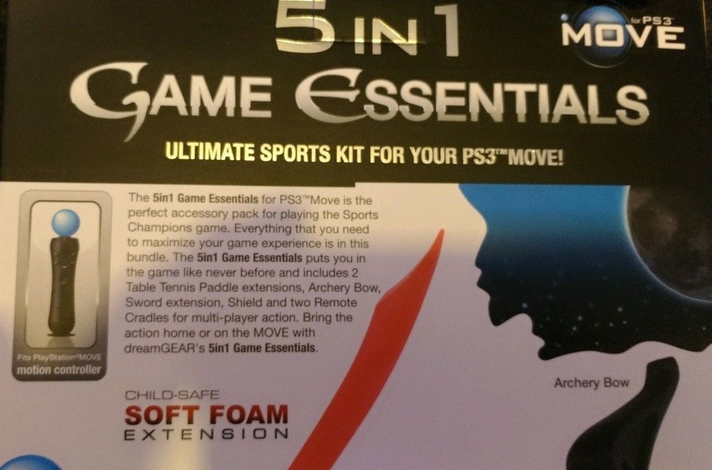 5 in 1 Game Essentials for PS3 Move by dreamGEAR