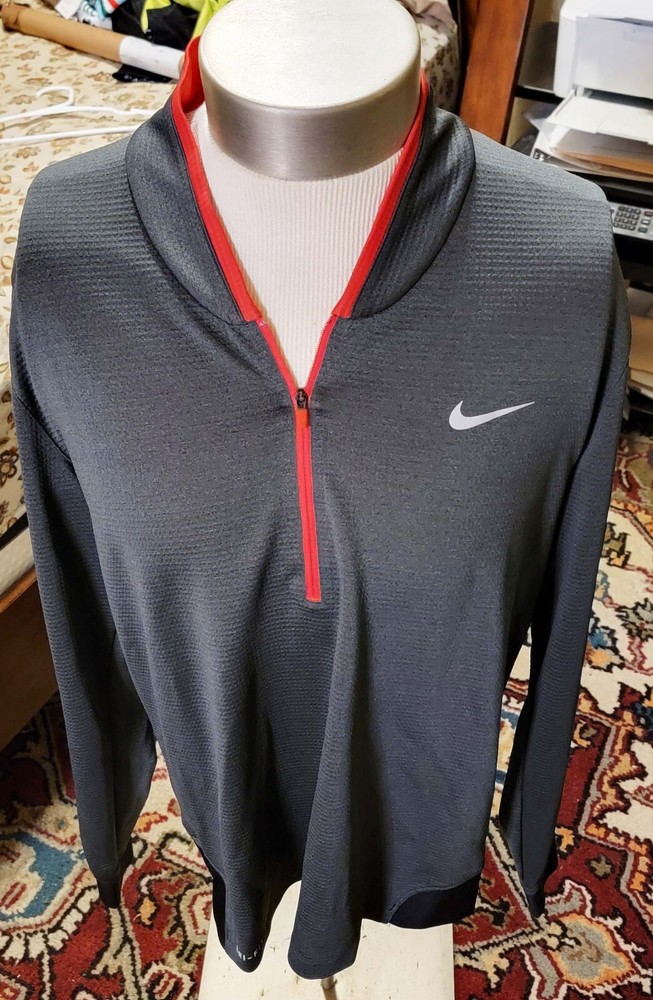 Tiger Wood Pullover Sweater Jacket 639817-010 Excellent Condition Size Large