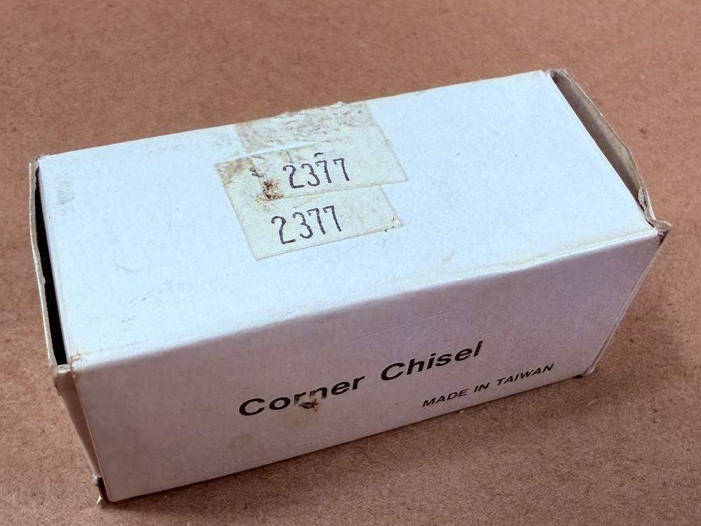 In box Corner Chisel - Spring Loaded for Squaring Hinge Recesses - FREE SHIPPING
