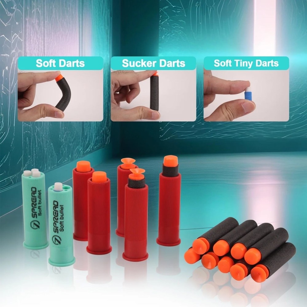 Foam Dart Blasters 30-inch Soft Darts Shell Ejecting Design