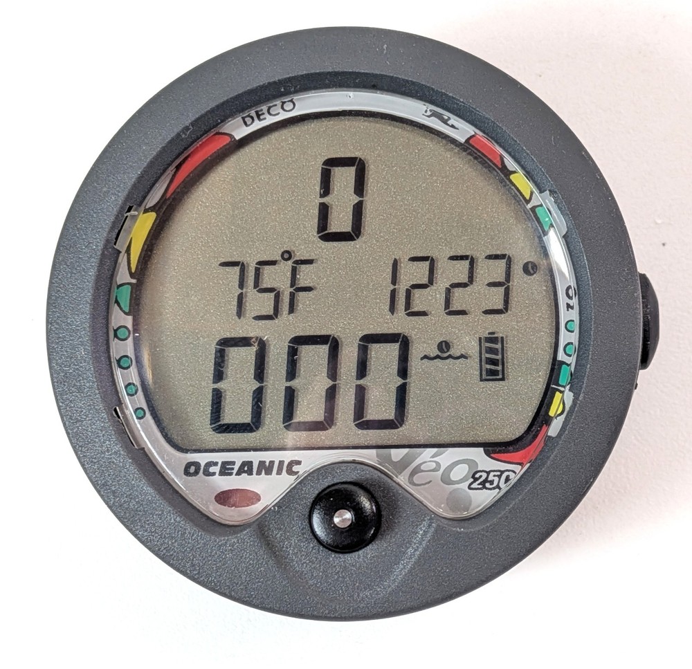 Oceanic Veo 250 Scuba Dive Computer Puck Module Air & Nitrox 2 Buttons #5982