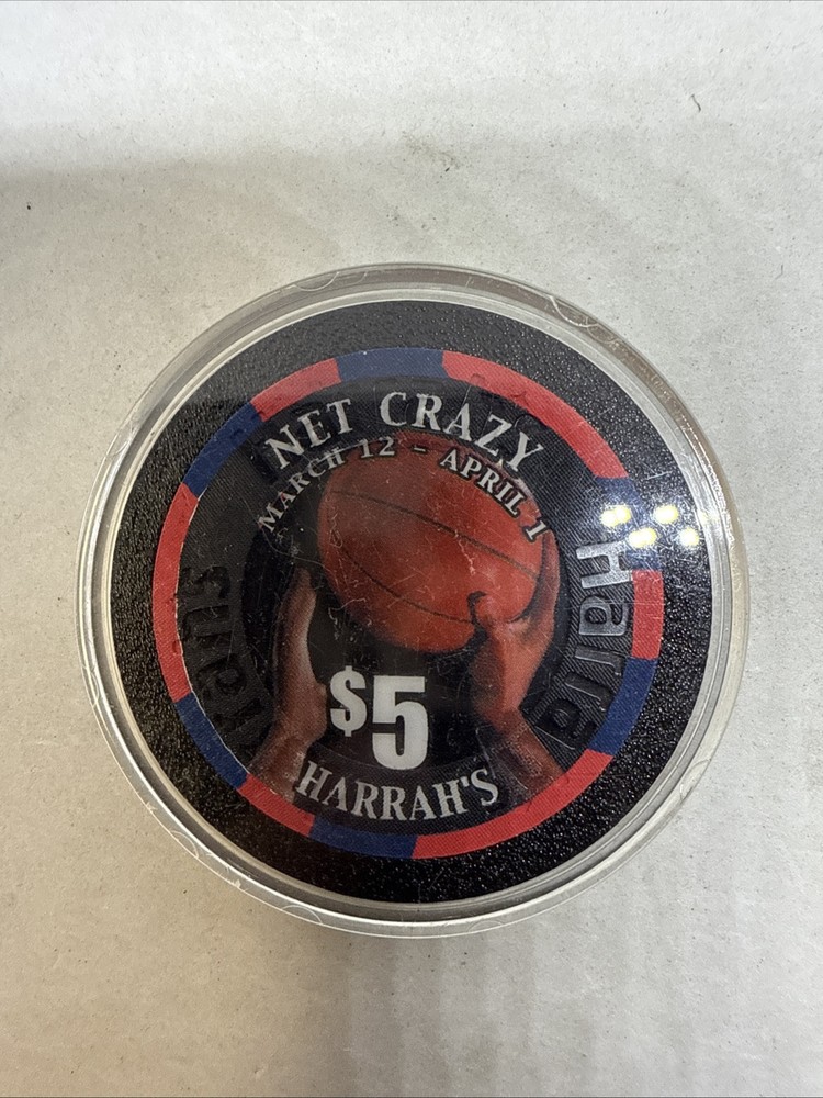 $5 Harrahs's Net Crazy Obsolete LV Mint, Never On A Table!!!
