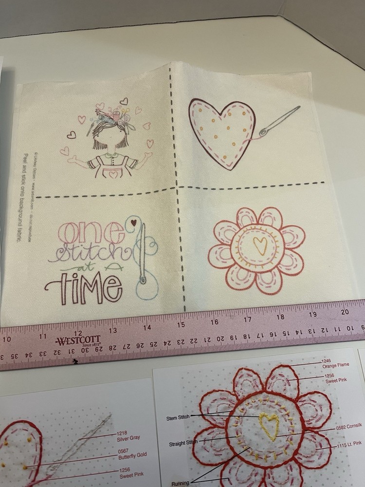 Julie’s Stitched Blocks May 1-4 Single Pattern Hand Embroidery