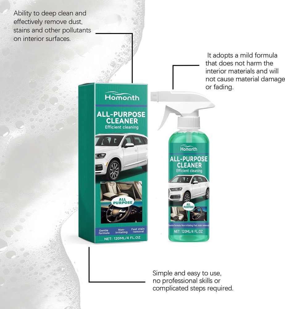 Homonth car interior foam cleaner
