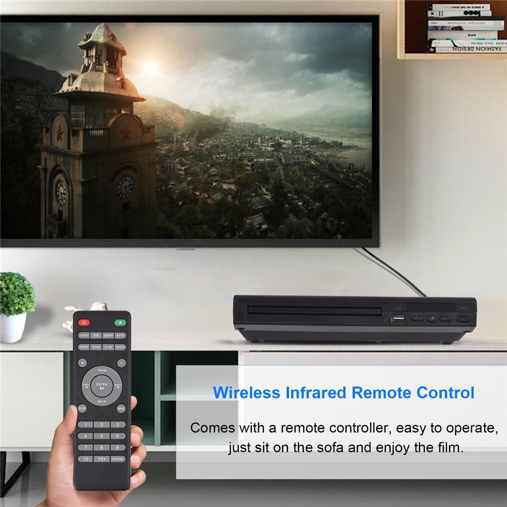 Home DVD Player With AV Output For Big Screen Visual Experience