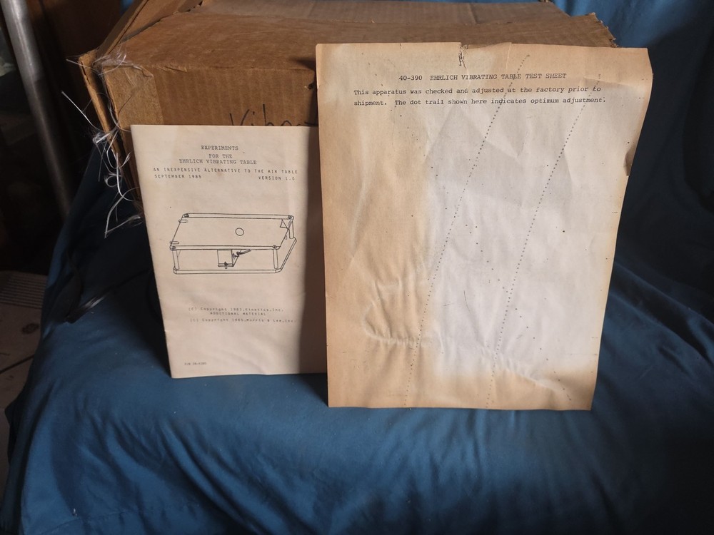 Ehrlich Vibrating Tabletop Table, 1985 Morris &Lee