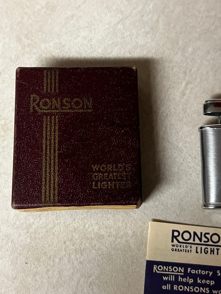 Vintage Cigarette Lighter With Box & Paperwork