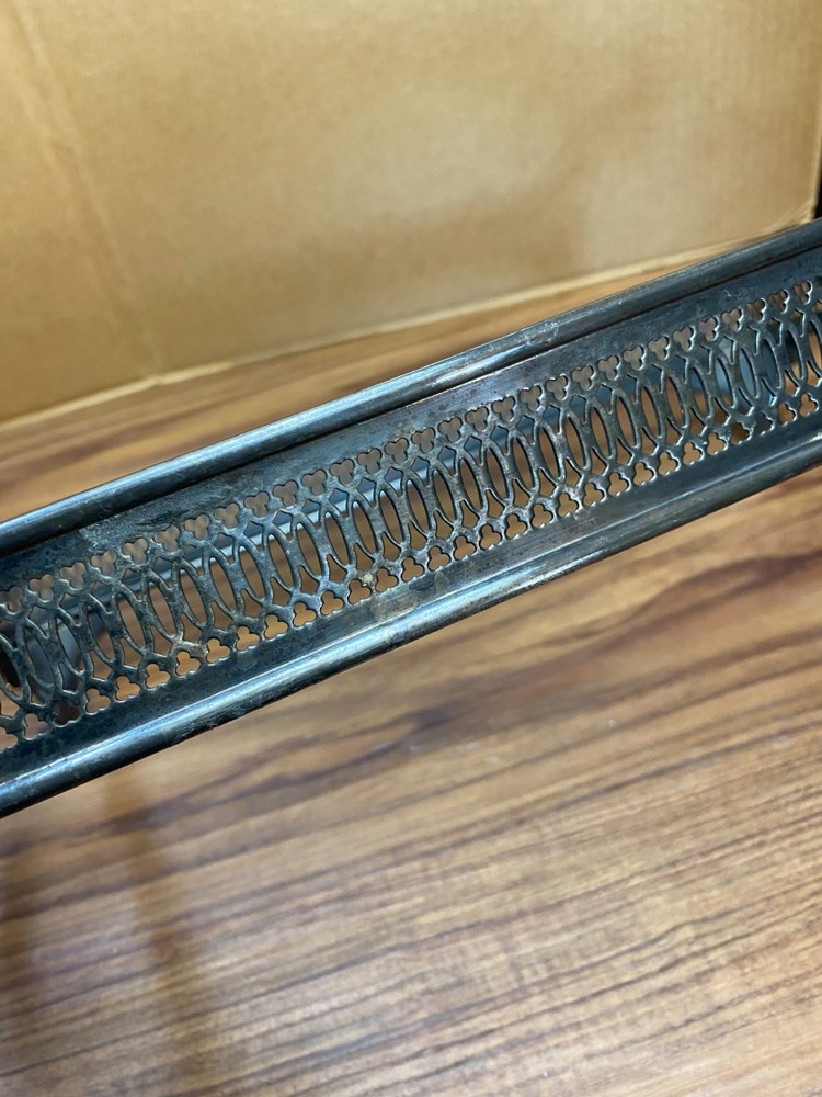 VTG Silver Plated Footed Rectangular Casserole Dish Holder Food Warmer Oneida